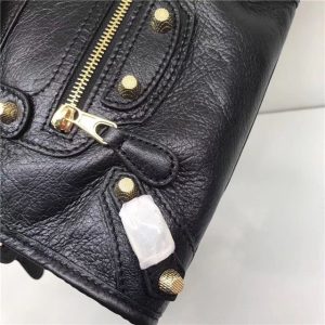 Balenciaga Classic Mini Lambskin City Tote Bag Black