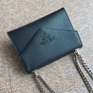 Prada Monochrome Saffiano Replica Leather Bag