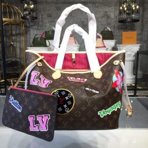 Louis Vuitton Monogram Patches Neverfull MM