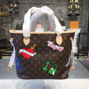 Louis Vuitton Monogram Patches Neverfull MM