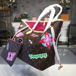 Louis Vuitton Monogram Patches Neverfull MM