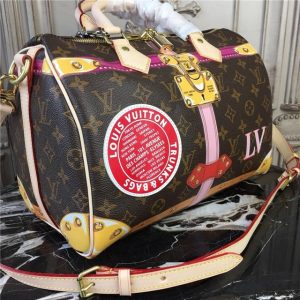 Louis Vuitton Speedy 30 Patches Monogram Canvas