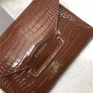 Givenchy Antigona Envelope Clutch Crocodile Embossed (Varied Colors)