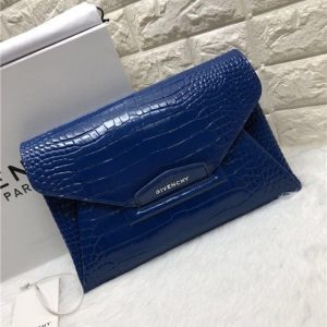 Givenchy Antigona Envelope Clutch Crocodile Embossed (Varied Colors)