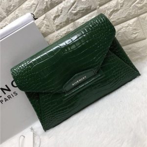 Givenchy Antigona Envelope Clutch Crocodile Embossed (Varied Colors)