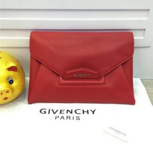 Givenchy Antigona Envelope Clutch Textured Leather (Varied Colors)