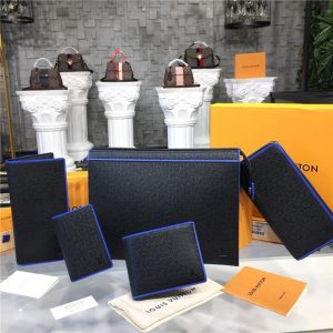 Louis Vuitton Brazza Wallet Taiga Leather