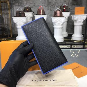 Louis Vuitton Brazza Wallet Taiga Leather