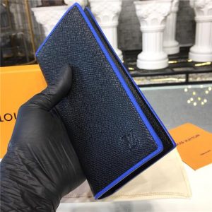 Louis Vuitton Brazza Wallet Taiga Leather