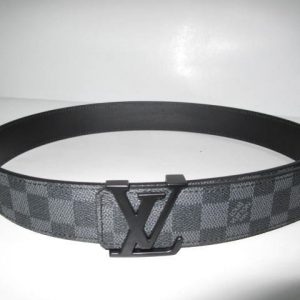Louis Vuitton Initials Damier Graphite Belt