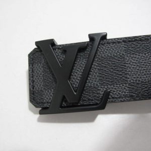 Louis Vuitton Initials Damier Graphite Belt