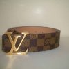 Louis Vuitton LV Initials Belt Damier w/ Gold
