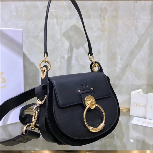 Chloe Small Tess Bag Shiny & Suede Calfskin (Varied Colors)
