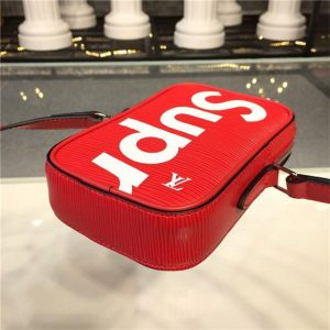 Louis Vuitton X Supreme Danube Nano Red Epi