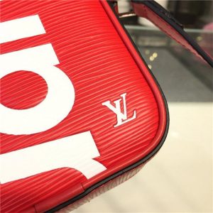 Louis Vuitton X Supreme Danube Nano Red Epi