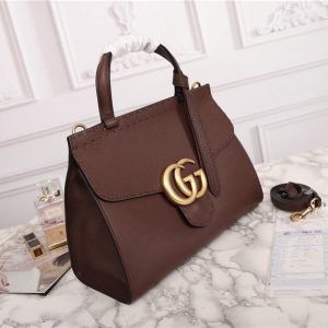 Gucci GG Marmont Leather Top Handle Bag Replica (Varied Colors)