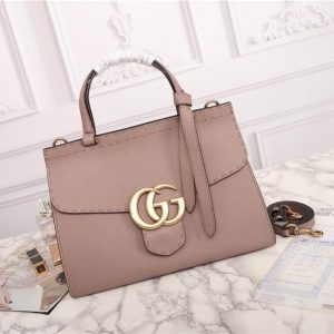 Gucci GG Marmont Leather Top Handle Bag Replica (Varied Colors)