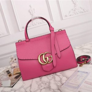 Gucci GG Marmont Leather Top Handle Bag Replica (Varied Colors)