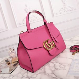 Gucci GG Marmont Leather Top Handle Bag Replica (Varied Colors)