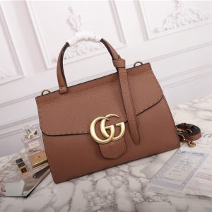 Gucci GG Marmont Leather Top Handle Bag Replica (Varied Colors)