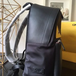 Fendi Monster Backpack Leather & Nylon