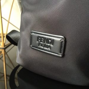 Fendi Monster Backpack Leather & Nylon