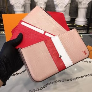 Louis Vuitton Pochette Felicie Epi leather Pink