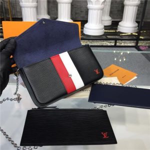 Louis Vuitton Pochette Felicie Epi leather Black