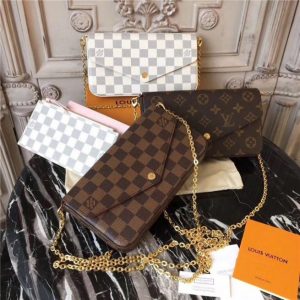 Louis Vuitton Pochette Felicie Replica Damier Azur Canvas