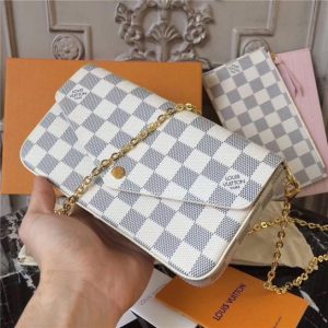 Louis Vuitton Pochette Felicie Replica Damier Azur Canvas