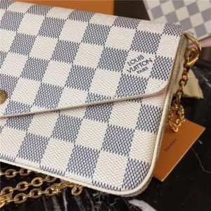 Louis Vuitton Pochette Felicie Replica Damier Azur Canvas