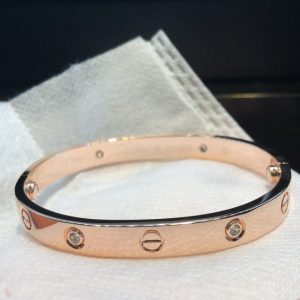 Cartier Gorgeous Love Bracelet Rose Gold (Men Size)