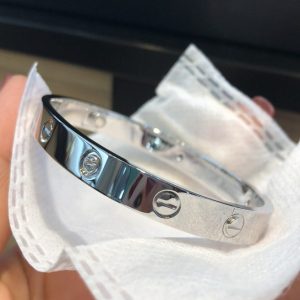 Cartier Gorgeous Love Bracelet Silver (Men Size)