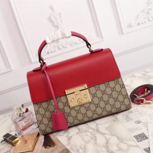 Gucci Padlock GG Supreme top handle bag (Varied Colors)