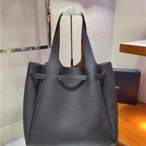 Prada Daino Soft Leather Dynamique Belted Tote Bag ( Varied Colors) 1BG339