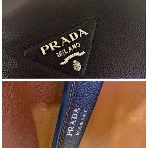Prada Daino Soft Leather Dynamique Belted Tote Bag ( Varied Colors) 1BG339
