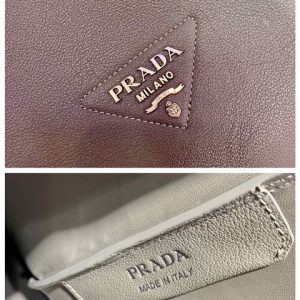 Prada Daino Soft Leather Dynamique Belted Tote Bag ( Varied Colors) 1BG339