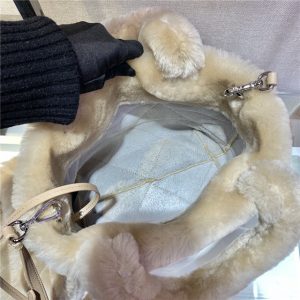 Prada Quilted Shearling Tote Bag (Varied Colors) 1BG378