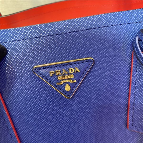 Prada Medium Double Textured-leather Tote Replicas (Varied Colors)