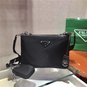 Prada Nylon Re-Edition 2000 Shoulder Bag Black 1BH046