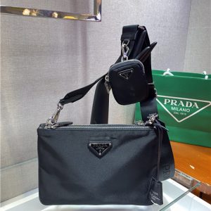 Prada Nylon Re-Edition 2000 Shoulder Bag Black 1BH046