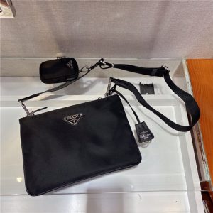 Prada Nylon Re-Edition 2000 Shoulder Bag Black 1BH046