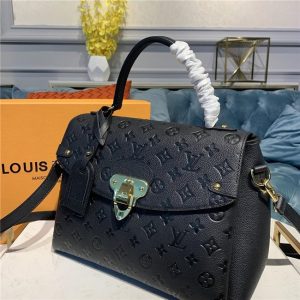 Louis Vuitton Georges MM Monogram Empreinte Leather Noir