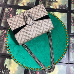 Gucci Dionysus Medium GG Replica Shoulder Bag Suede Brown canvas (Varied Colors)