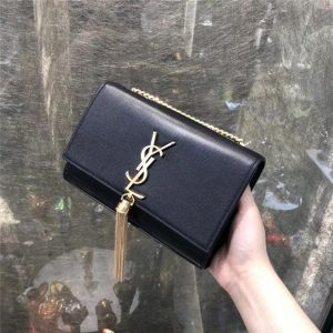 YSL Kate Small With Tassel in Grain De Poudre Embossed Leather (Varied Colors)