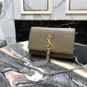 YSL Kate Small With Tassel in Grain De Poudre Embossed Leather (Varied Colors)