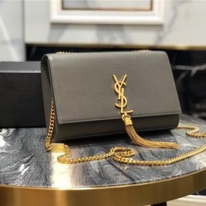 YSL Kate Medium With Tassel in Grain De Poudre Embossed Leather (Varied Colors)