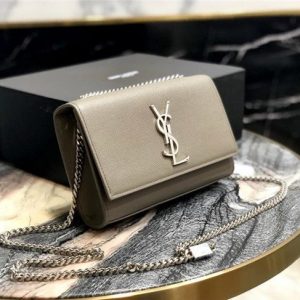 YSL Kate Small in Grain De Poudre Embossed Leather (Varied Colors)