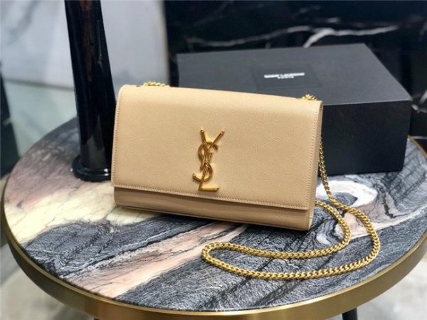 YSL Kate Medium in Grain De Poudre Embossed Leather (Varied Colors)