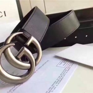 Gucci Leather Belt Replica with Double G Buckle (Varied Colors)